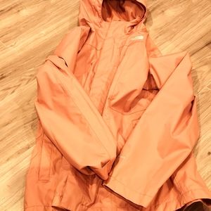 Pink northface windbreaker